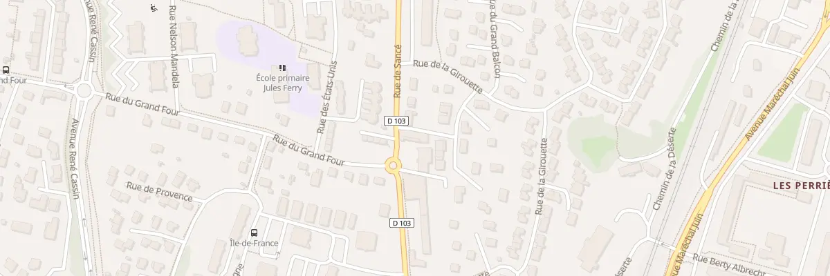 Plan du 813 Rue de Sancé à Mâcon