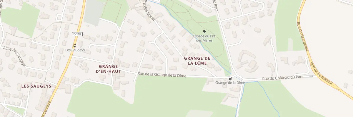 Plan du 4 All de la Grange de la Dime à Sancé