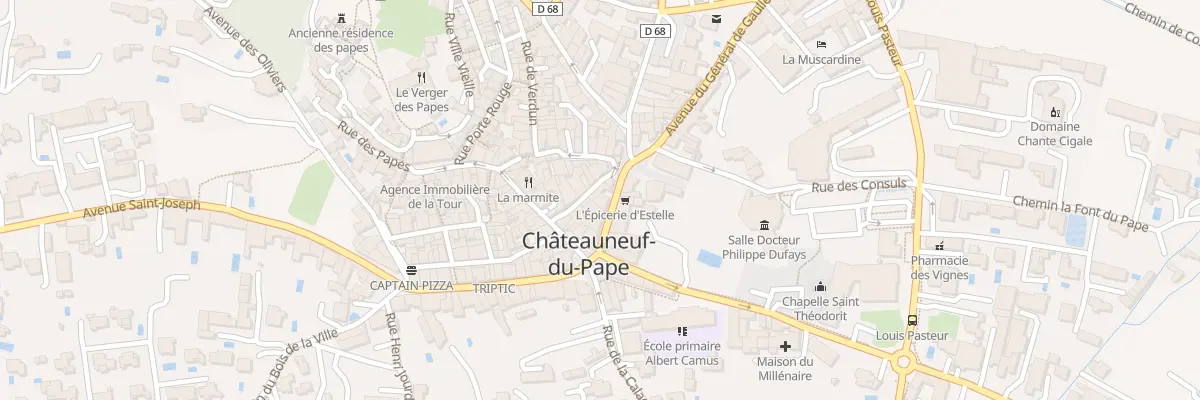 Plan du 5B Rue de la République à Châteauneuf-du-Pape
