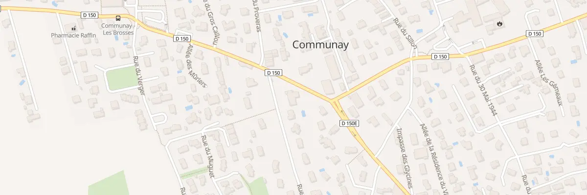 Plan du 1 Rue de la Garde à Communay