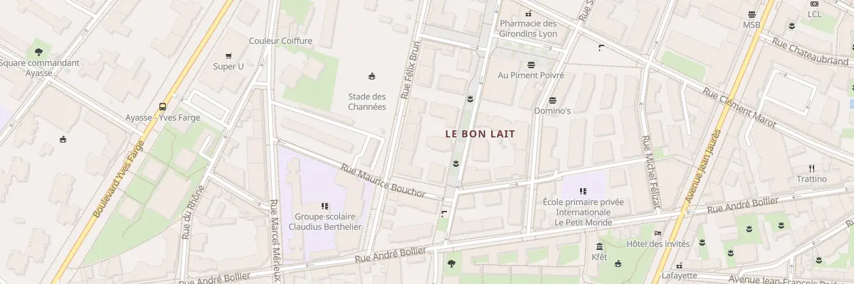 Plan du 10 All Léopold Sédar Senghor à Lyon 7e Arrondissement