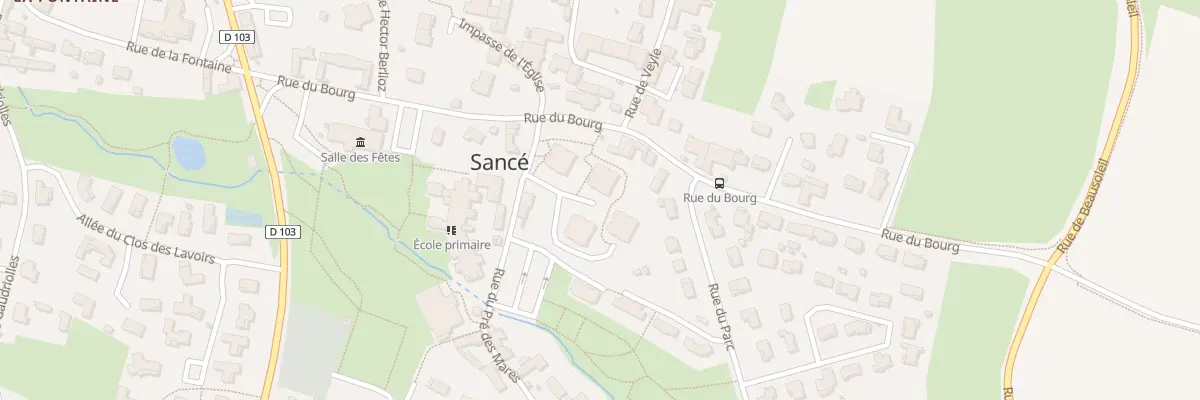 Plan du 1 Rue du Pré des Mares à Sancé