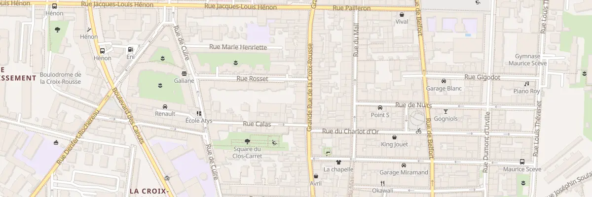 Plan du 37 Gde Rue de la Croix-Rousse à Lyon 4e Arrondissement
