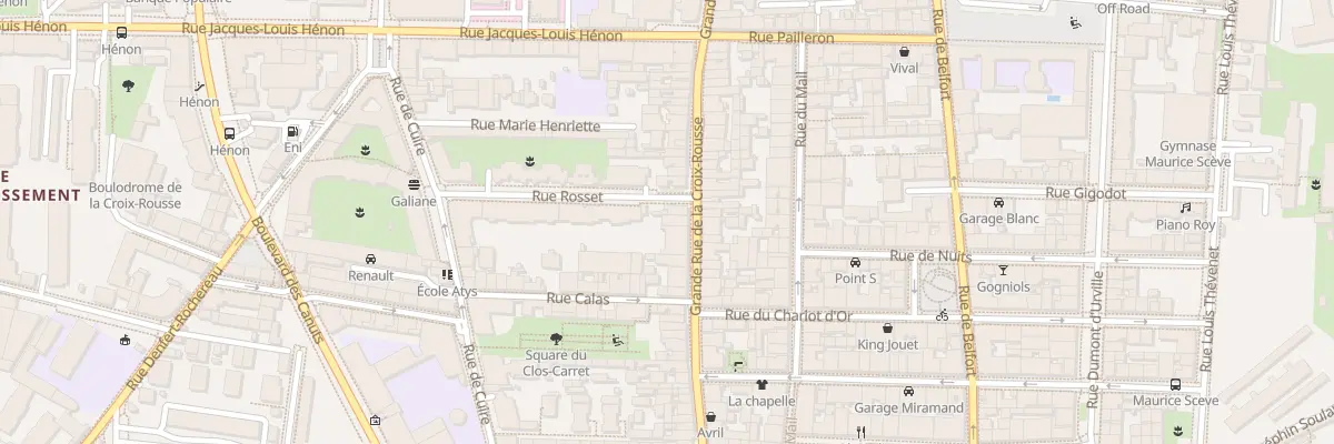 Plan du 39 Gde Rue de la Croix-Rousse à Lyon 4e Arrondissement