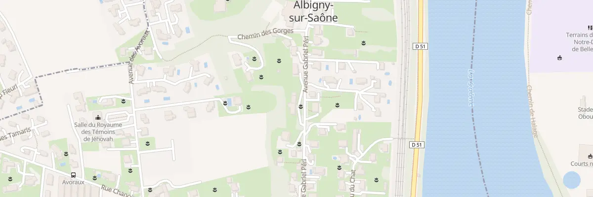 Plan du 24 Av Gabriel Péri à Albigny-sur-Saône