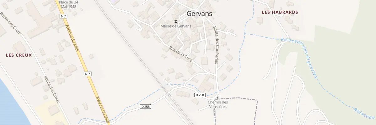 Plan du 9 Rue de la Cure à Gervans