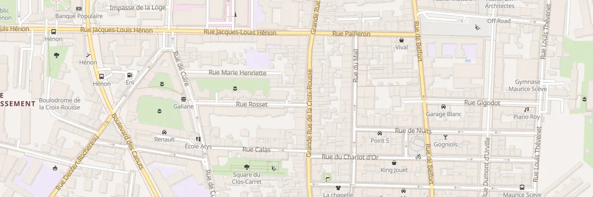 Plan du 47 Gde Rue de la Croix-Rousse à Lyon 4e Arrondissement