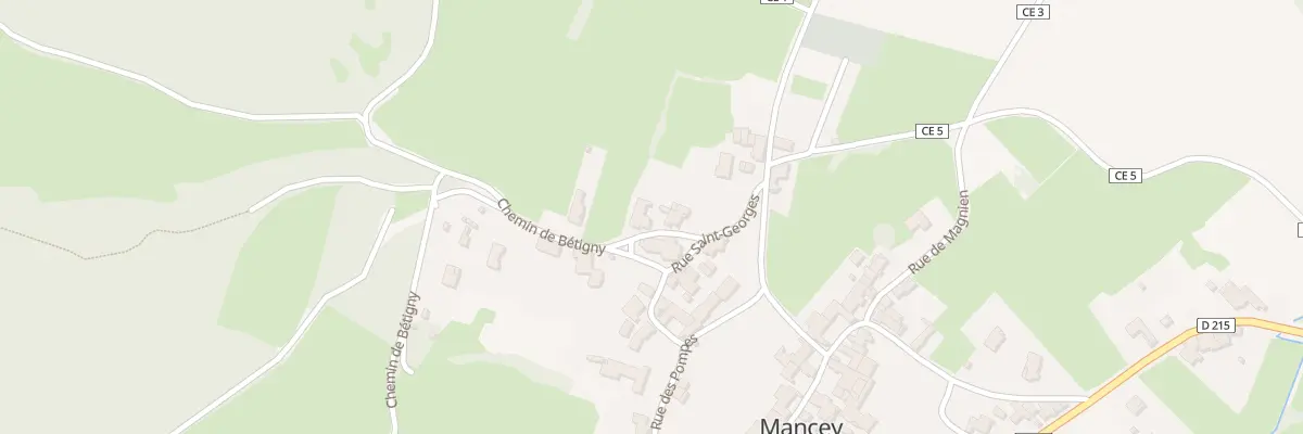 Plan du 4 Che de Bétigny à Mancey
