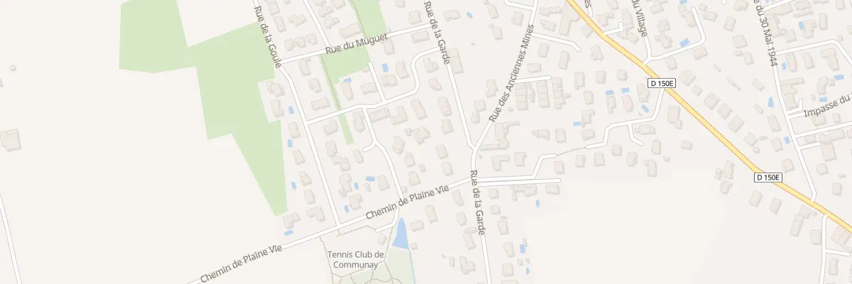 Plan du 30 Rue de la Garde à Communay