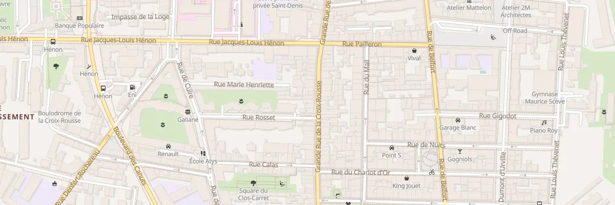 Plan du 51A Gde Rue de la Croix-Rousse à Lyon 4e Arrondissement