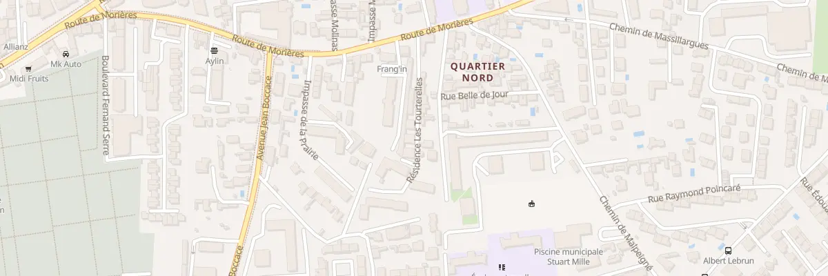 Plan du 36B Rte de Morières à Avignon
