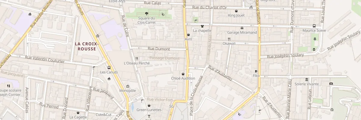 Plan du 1 Gde Rue de la Croix Rousse à Courzieu
