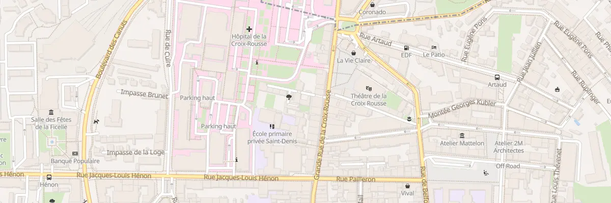 Plan du 87 Gde Rue de la Croix-Rousse à Lyon 4e Arrondissement