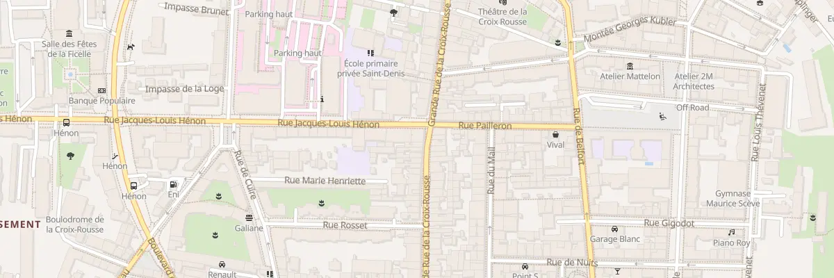 Plan du 73 Gde Rue de la Croix-Rousse à Lyon 4e Arrondissement