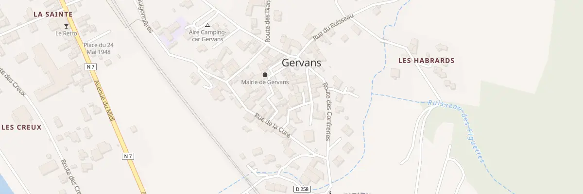 Plan du 6 Rue du Cherche -midi à Gervans