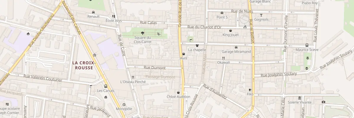 Plan du 5 Gde Rue de la Croix-Rousse à Lyon 4e Arrondissement