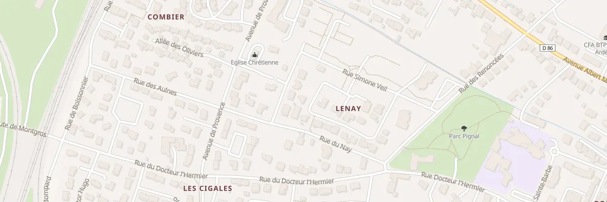 Plan du 25 Rue annette courtial à Livron-sur-Drôme