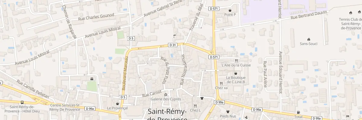 Plan du 25 Rue Nostradamus à Saint-Rémy-de-Provence