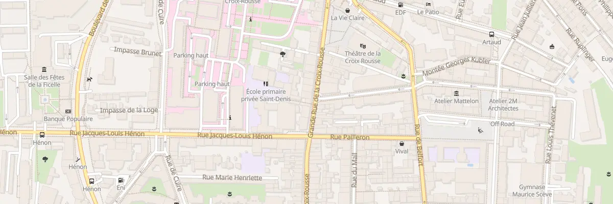 Plan du 77 Gde Rue de la Croix-Rousse à Lyon 4e Arrondissement