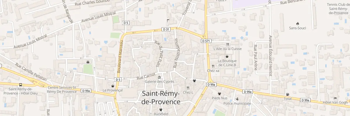 Plan du 13 Rue Nostradamus à Saint-Rémy-de-Provence