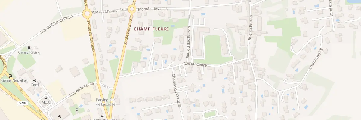 Plan du 364 Rue du Bas Perron à Genay