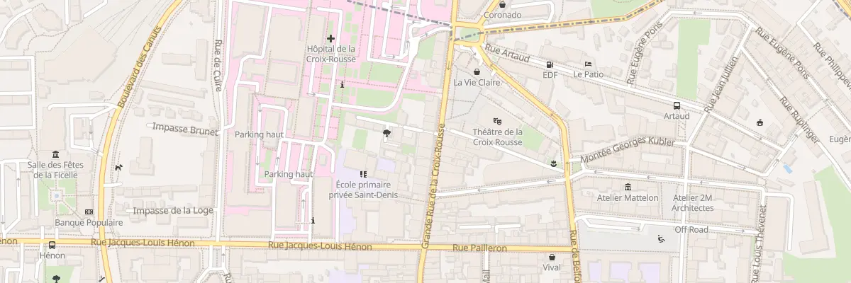 Plan du 85 Gde Rue de la Croix-Rousse à Lyon 4e Arrondissement