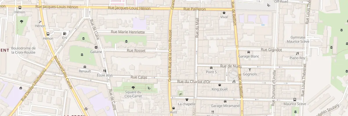 Plan du 32 Gde Rue de la Croix-Rousse à Lyon 4e Arrondissement