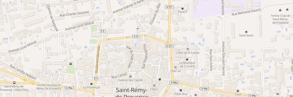 Plan du 28 Rue Nostradamus à Saint-Rémy-de-Provence