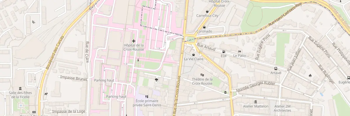 Plan du 95 Gde Rue de la Croix-Rousse à Lyon 4e Arrondissement