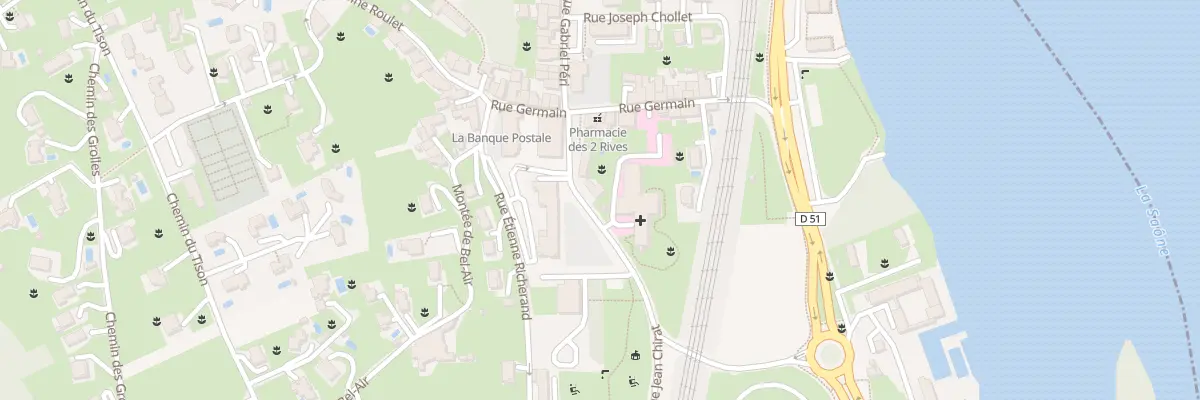 Plan du 1 Rue Jean Chirat à Albigny-sur-Saône