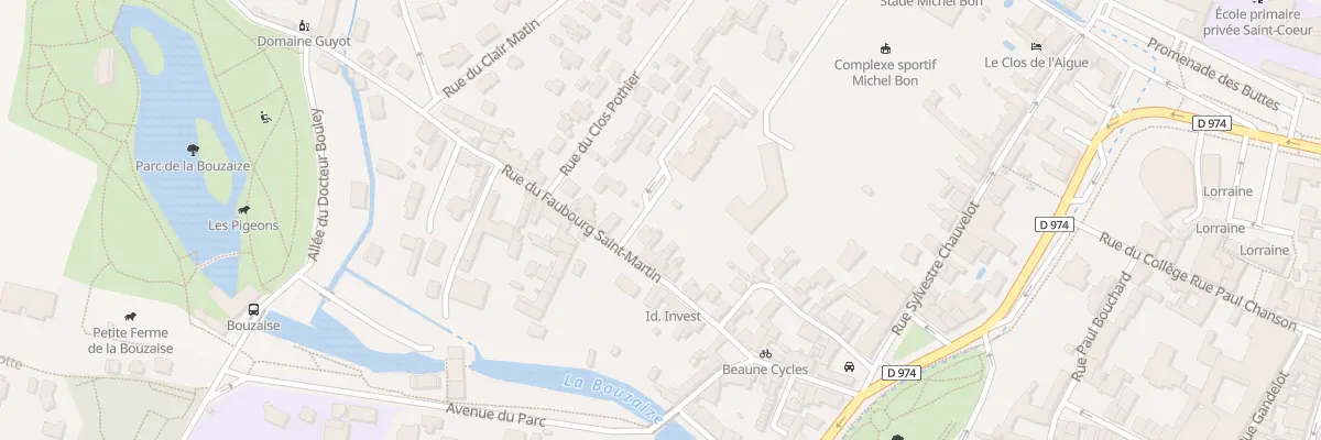 Plan du 26 Rue du Faubourg Saint-Martin à Beaune
