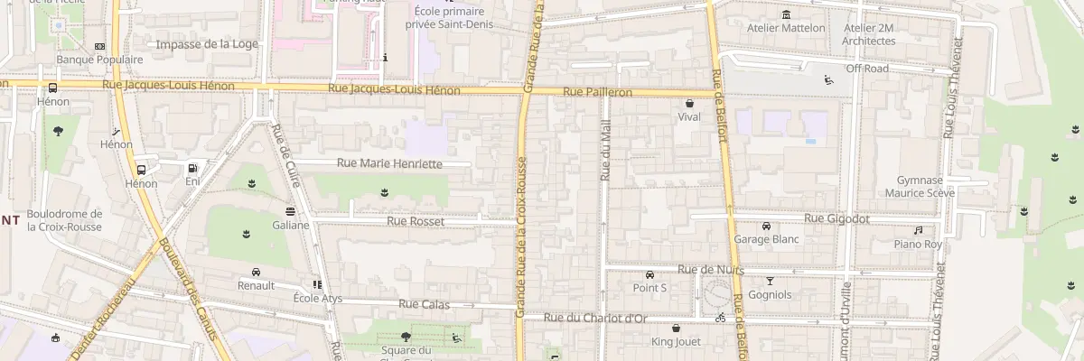 Plan du 50 Gde Rue de la Croix-Rousse à Lyon 4e Arrondissement
