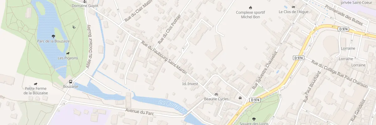 Plan du 24 Rue du Faubourg Saint-Martin à Beaune