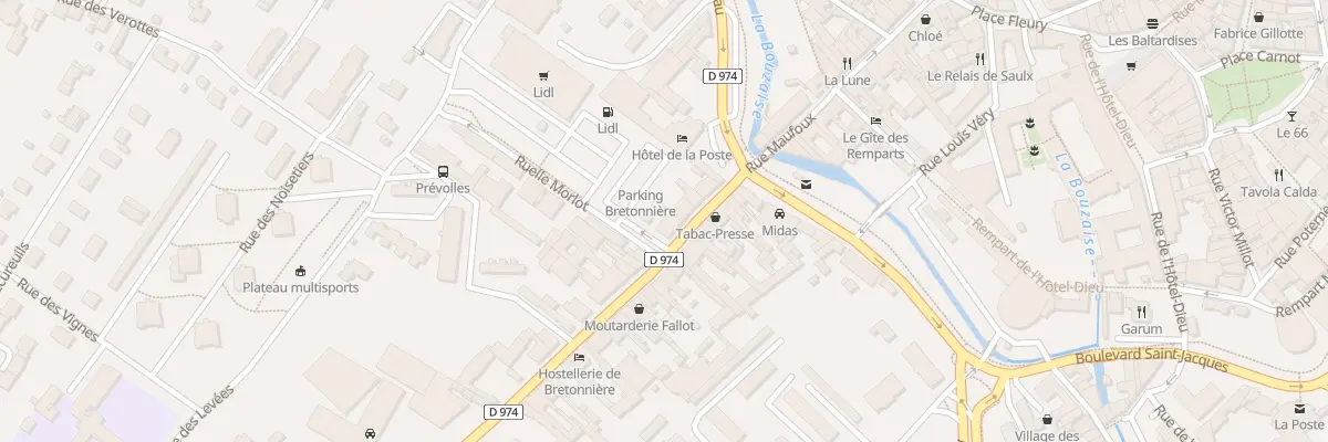 Plan du 12 Rue du Faubourg Bretonnière à Beaune