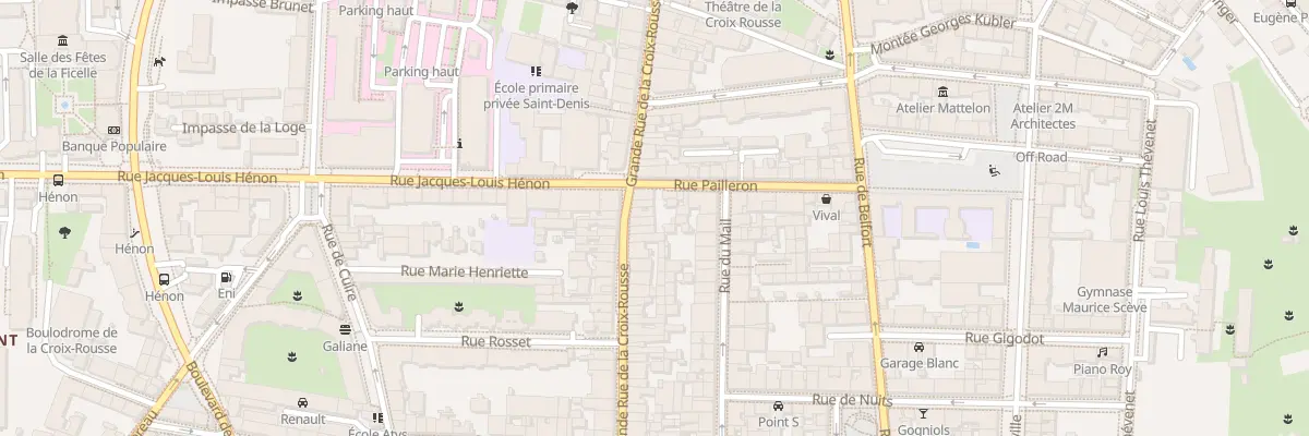 Plan du 58 Gde Rue de la Croix-Rousse à Lyon 4e Arrondissement