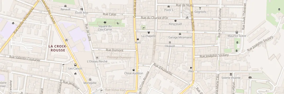 Plan du 8 Gde Rue de la Croix-Rousse à Lyon 4e Arrondissement
