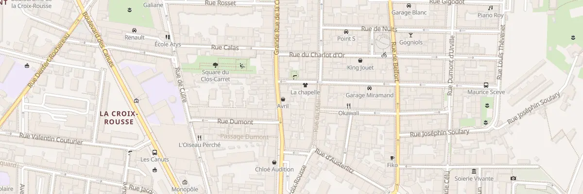 Plan du 12 Gde Rue de la Croix-Rousse à Lyon 4e Arrondissement