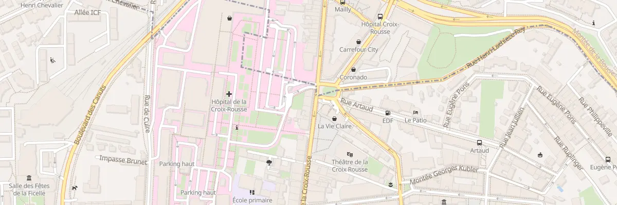Plan du 99 Gde Rue de la Croix-Rousse à Lyon 4e Arrondissement