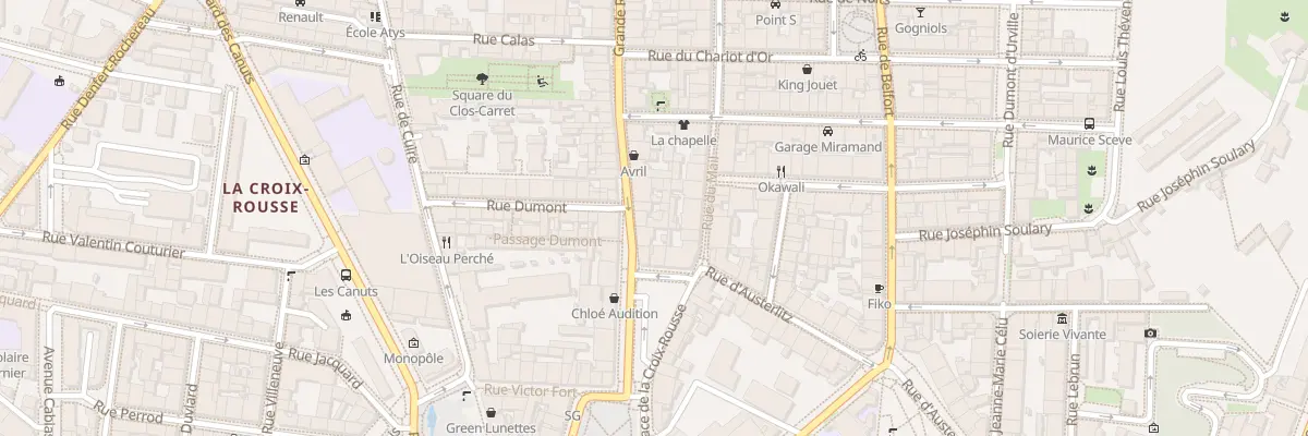 Plan du 4 Gde Rue de la Croix-Rousse à Lyon 4e Arrondissement