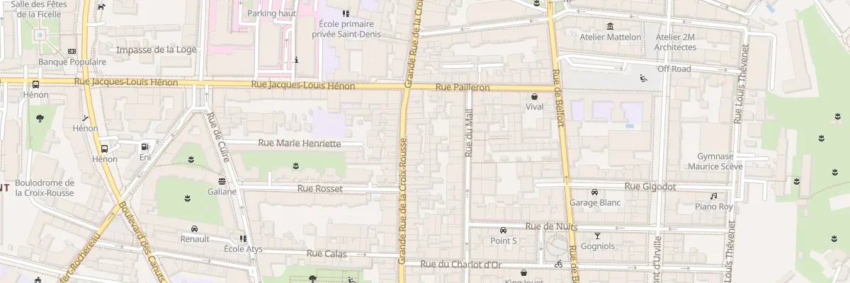 Plan du 50B Gde Rue de la Croix-Rousse à Lyon 4e Arrondissement