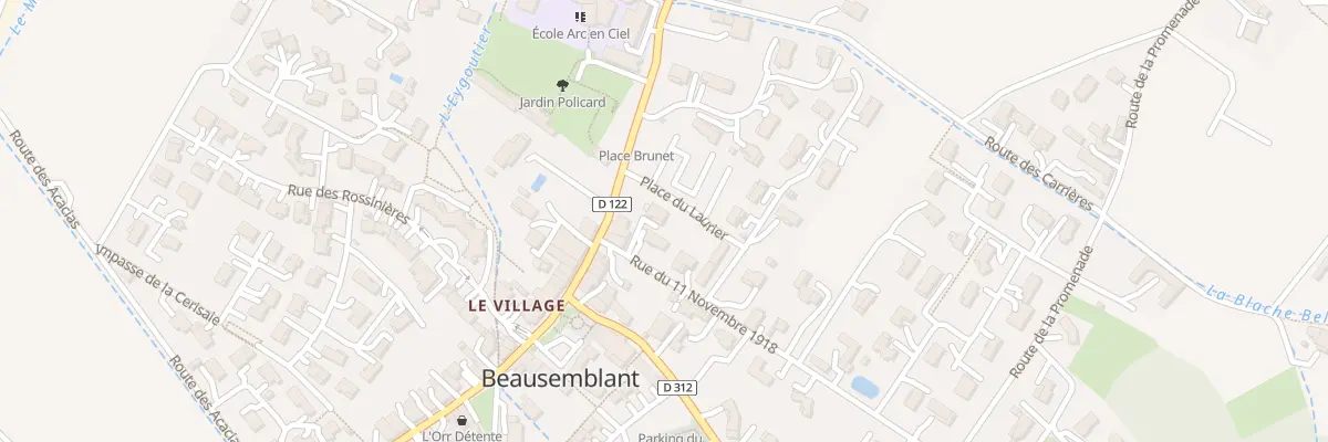 Plan du 25 Rue du 11 Novembre 1918 à Beausemblant
