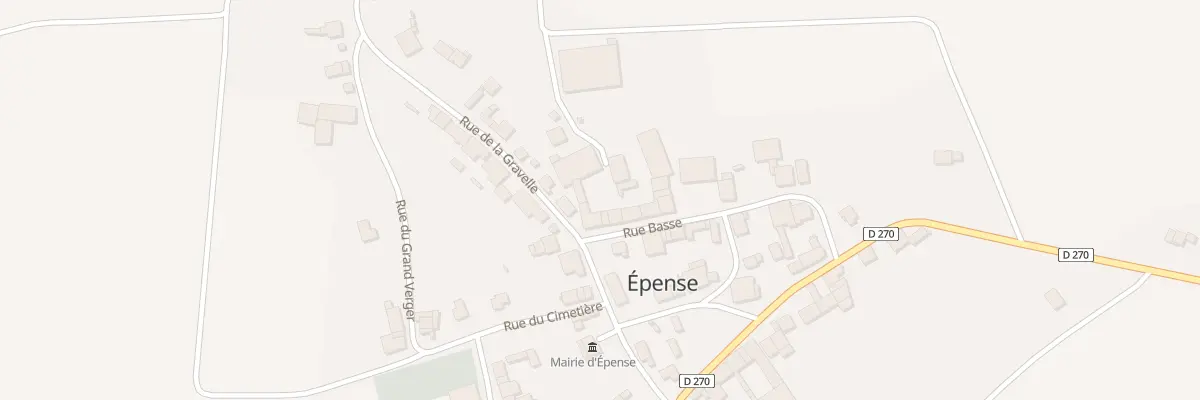 Plan du 1 Rue Basse à Épense