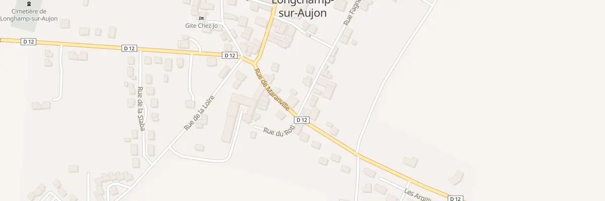 Plan du 12 Rue Fagnée à Longchamp-sur-Aujon