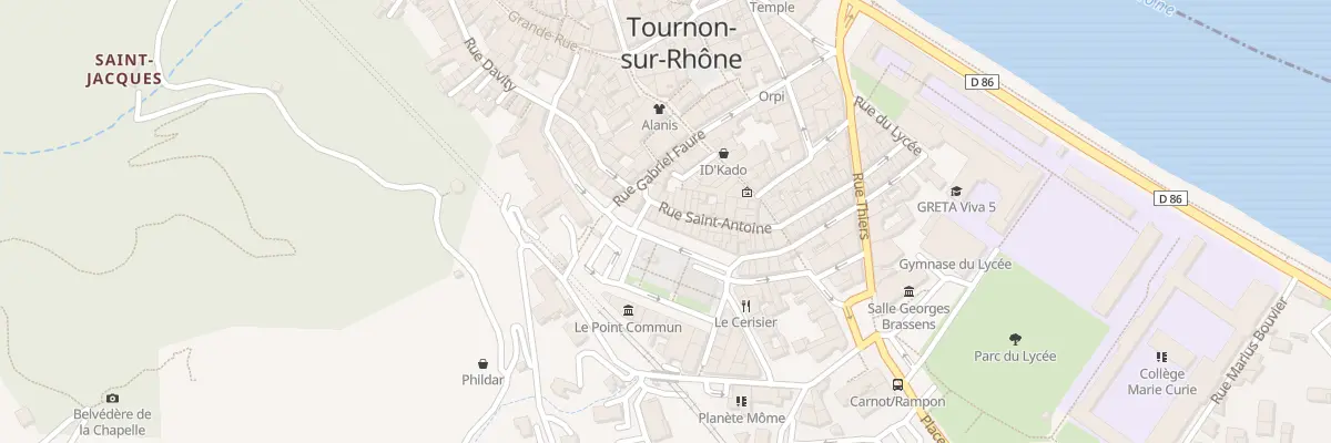 Plan du 6 Rue Saint Antoine à Tournon-sur-Rhône