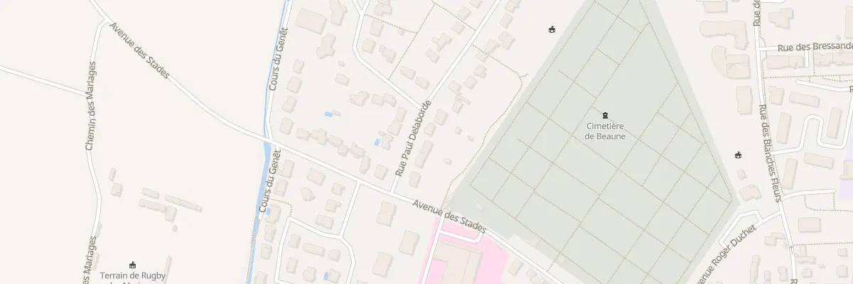 Plan du 6 Rue Paul Delaborde à Beaune