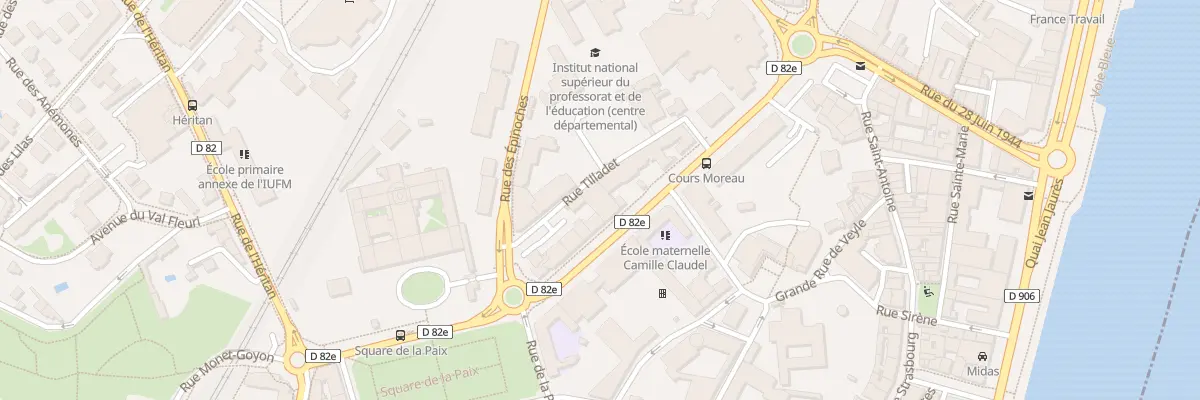 Plan du 5 Crs de l’Eveque Moreau à Mâcon