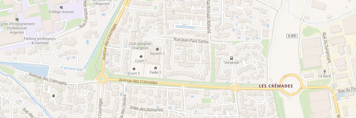 Plan du 18 Rue Henri Bosco à Orange