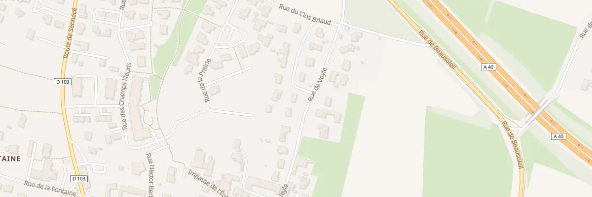 Plan du 1 All de la Verchére à Sancé
