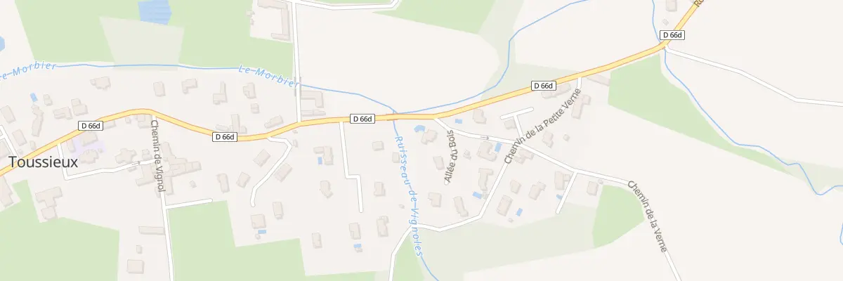 Plan du 22 Che de la Verne à Toussieux