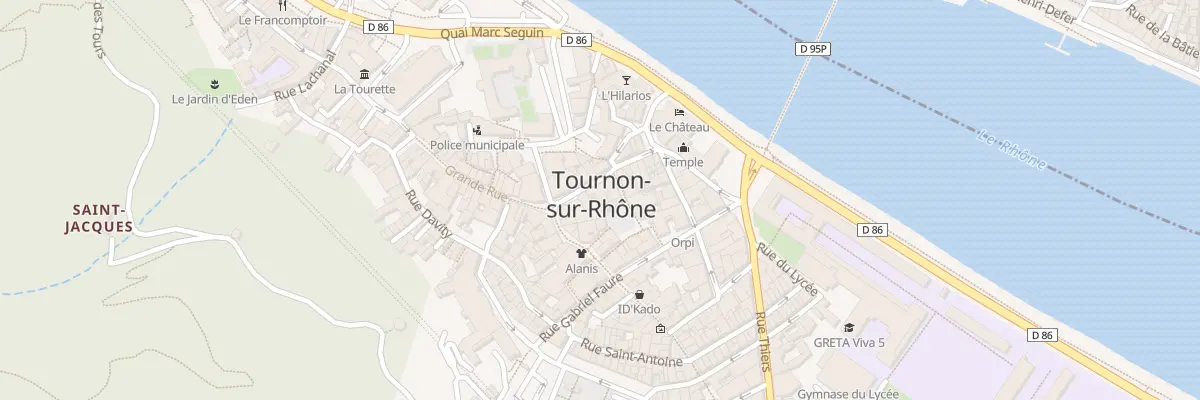 Plan du 13B Rue Aimé Dumaine à Tournon-sur-Rhône